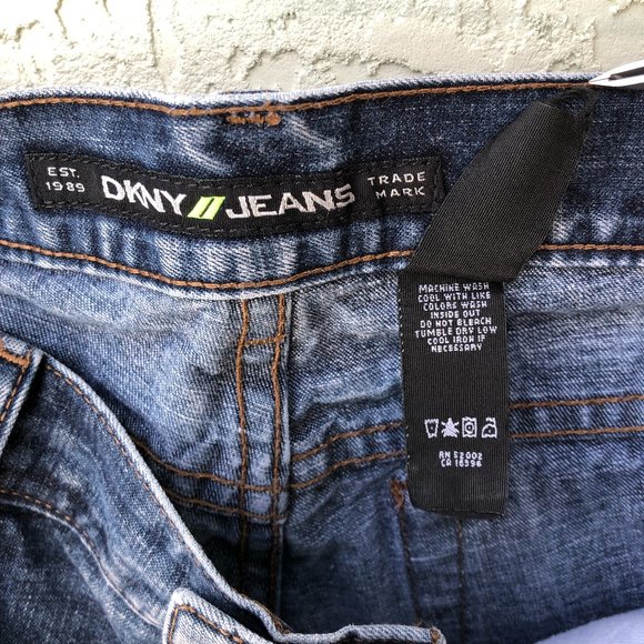 DKNY Jeans Size 10L Vintage 100 % Cotton Made in USA Wow - Picture 4 of 16